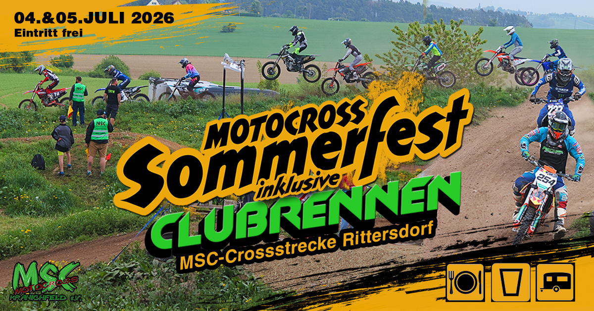 Du betrachtest gerade Sommerfest 2026 mit Clubrennen